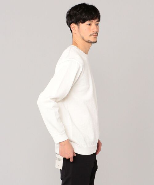 SHIPS（シップス）の「SHIPS: 疑麻コットン/ECOPET(R) プルオーバー ニット（ニット/セーター・メンズ・ライトブルー/オフホワイト/ベージュ/ピンク・SMALL/LARGE/X-LARGE/MEDIUM）」の7枚目の写真