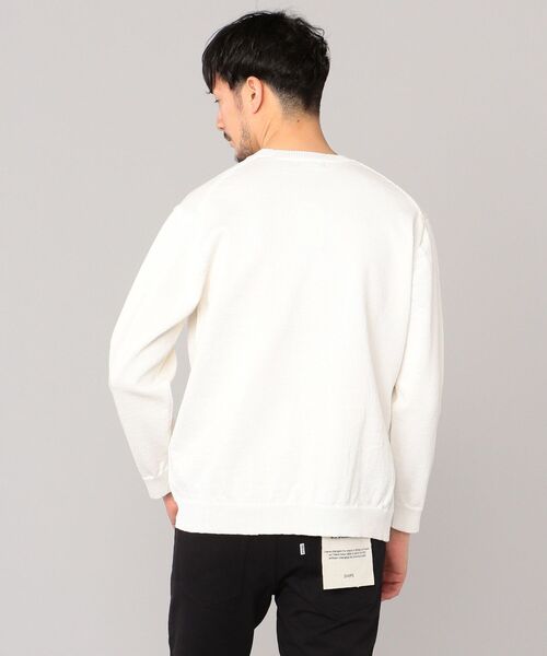 SHIPS（シップス）の「SHIPS: 疑麻コットン/ECOPET(R) プルオーバー ニット（ニット/セーター・メンズ・ライトブルー/オフホワイト/ベージュ/ピンク・SMALL/LARGE/X-LARGE/MEDIUM）」の8枚目の写真