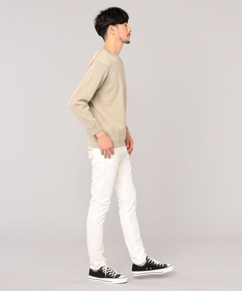 SHIPS（シップス）の「SHIPS: 疑麻コットン/ECOPET(R) プルオーバー ニット（ニット/セーター・メンズ・ライトブルー/オフホワイト/ベージュ/ピンク・SMALL/LARGE/X-LARGE/MEDIUM）」の19枚目の写真