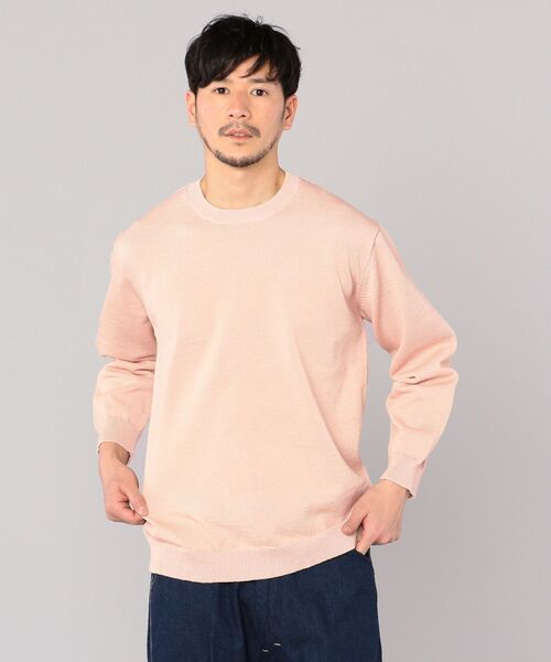 SHIPS（シップス）の「SHIPS: 疑麻コットン/ECOPET(R) プルオーバー ニット（ニット/セーター・メンズ・ライトブルー/オフホワイト/ベージュ/ピンク・SMALL/LARGE/X-LARGE/MEDIUM）」の21枚目の写真