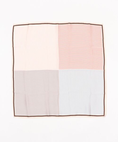 SHENERY(シーナリー)の「配色ストライプスカーフ(バンダナ/スカーフ・レディース・ピンク/イエロー・FREE)」の14枚目の写真