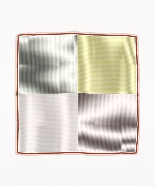 SHENERY(シーナリー)の「配色ストライプスカーフ(バンダナ/スカーフ・レディース・ピンク/イエロー・FREE)」の13枚目の写真