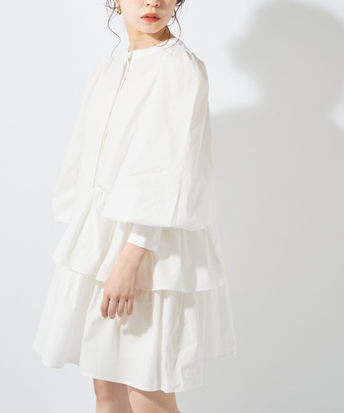 Chico(チコ)の「ランダムティアードチュニック(チュニック・レディース・ブラック/ミント/ホワイト・FREE)」の2枚目の写真