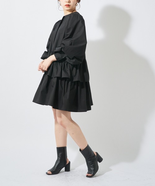 Chico(チコ)の「ランダムティアードチュニック(チュニック・レディース・ブラック/ミント/ホワイト・FREE)」の4枚目の写真