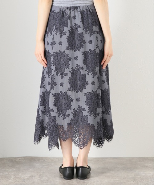 La TOTALITE(ラトータリテ)の「パネルレースフレアスカート◆(スカート・レディース・ライトグリーン/アイボリー/ブラック系その他・38/36)」の21枚目の写真