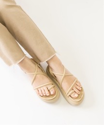 RANDA（ランダ）の「ストレスフリー/ナローストラップサムリングサンダル（サンダル）」