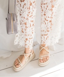 RANDA | ストレスフリー/ナローストラップサムリングサンダル(サンダル)