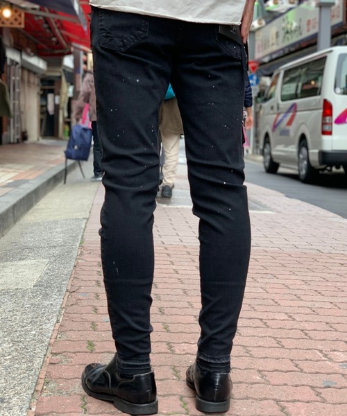 surt（サート）の「SURT（サート）LEOPARD DENIM/レオパードストレッチデニム（デニムパンツ・メンズ・ブラック・SMALL/MEDIUM/LARGE/X-LARGE/X-SMALL）」の4枚目の写真