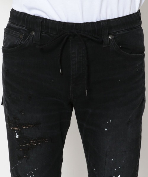 surt（サート）の「SURT（サート）LEOPARD DENIM/レオパードストレッチデニム（デニムパンツ・メンズ・ブラック・SMALL/MEDIUM/LARGE/X-LARGE/X-SMALL）」の10枚目の写真