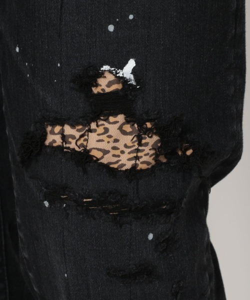 surt（サート）の「SURT（サート）LEOPARD DENIM/レオパードストレッチデニム（デニムパンツ・メンズ・ブラック・SMALL/MEDIUM/LARGE/X-LARGE/X-SMALL）」の14枚目の写真