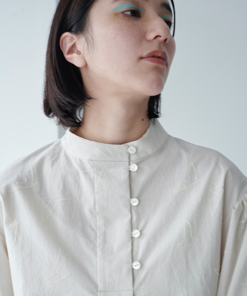 rikolekt(リコレクト)の「birds ブラウス(シャツ/ブラウス・レディース・ネイビー/キナリ・0/1)」の6枚目の写真