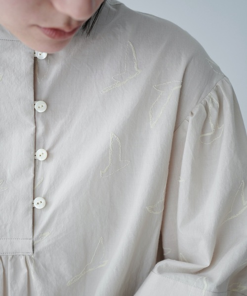 rikolekt(リコレクト)の「birds ブラウス(シャツ/ブラウス・レディース・ネイビー/キナリ・0/1)」の7枚目の写真