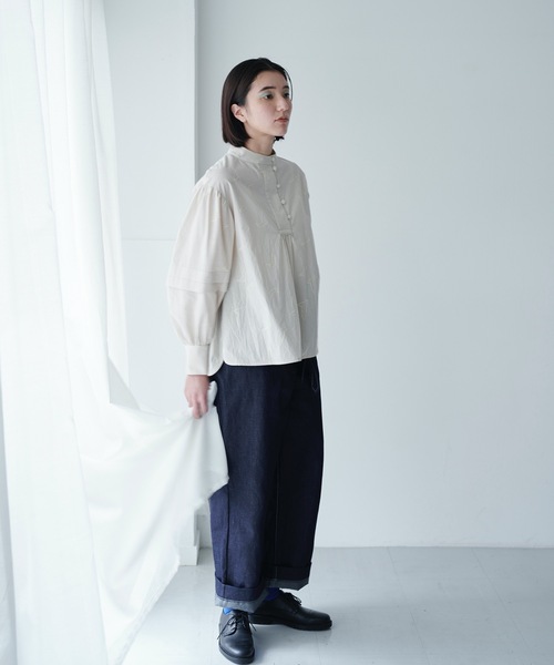 rikolekt(リコレクト)の「birds ブラウス(シャツ/ブラウス・レディース・ネイビー/キナリ・0/1)」の4枚目の写真