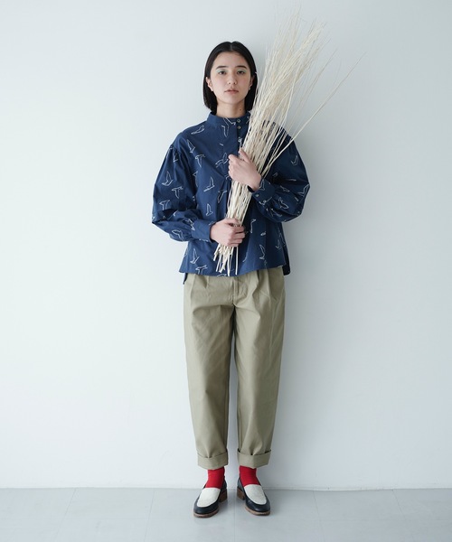 rikolekt(リコレクト)の「birds ブラウス(シャツ/ブラウス・レディース・ネイビー/キナリ・0/1)」の8枚目の写真