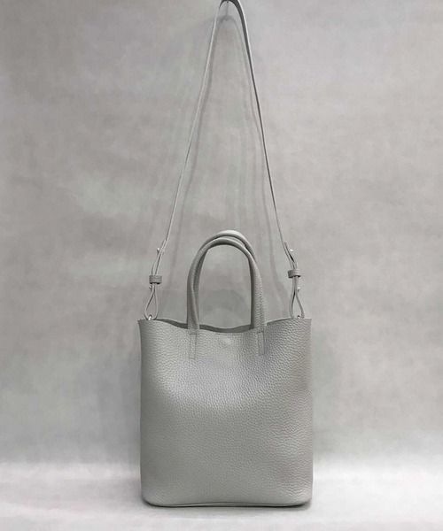 LAVEANGE（ラビアンジェ）の「牛革/CREME JARU BAG（トートバッグ・レディース・ライトグレー/サックスブルー/ピンク/イエロー/グリーン・FREE）」の9枚目の写真