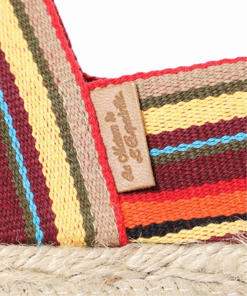 JOINT WORKS(ジョイントワークス)の「【La Maison de L’Espadrille】マルチボーダースリッポン(スリッポン・レディース・ピンク/イエロー・38/36/37)」の14枚目の写真