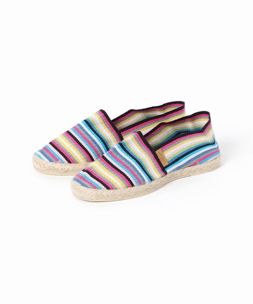JOINT WORKS(ジョイントワークス)の「【La Maison de L’Espadrille】マルチボーダースリッポン(スリッポン・レディース・ピンク/イエロー・38/36/37)」の4枚目の写真