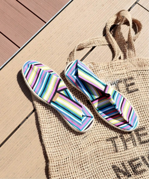 JOINT WORKS(ジョイントワークス)の「【La Maison de L’Espadrille】マルチボーダースリッポン(スリッポン・レディース・ピンク/イエロー・38/36/37)」の16枚目の写真