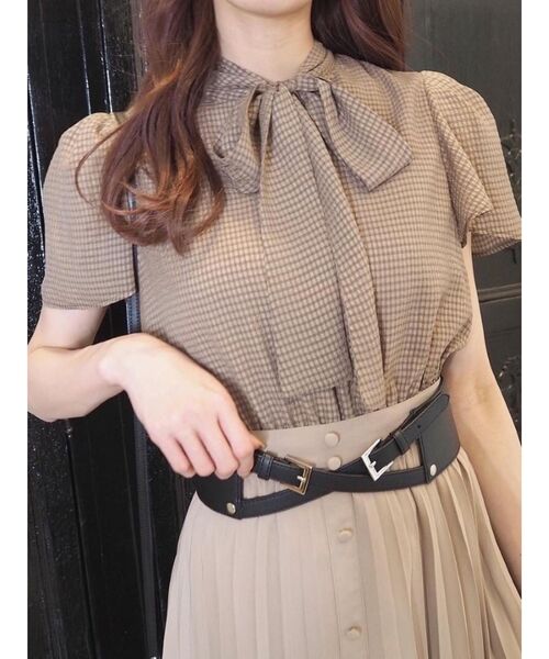 EATME(イートミー)の「ボウタイブラウス(シャツ/ブラウス・レディース・ブラック/オフホワイト/その他1・FREE)」の9枚目の写真