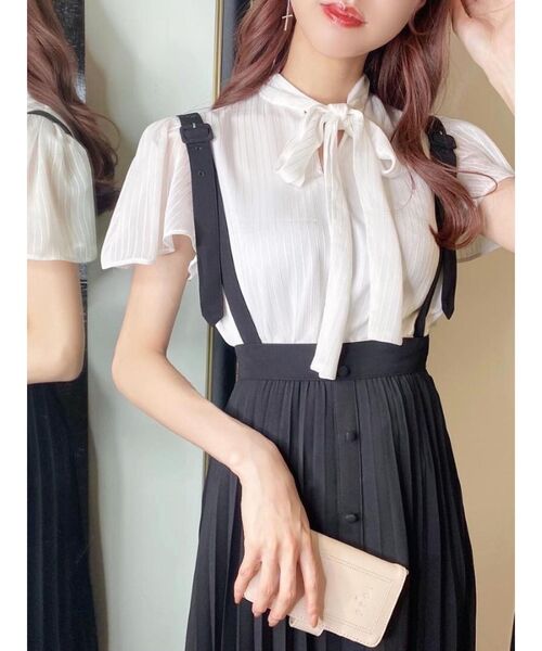 EATME(イートミー)の「ボウタイブラウス(シャツ/ブラウス・レディース・ブラック/オフホワイト/その他1・FREE)」の7枚目の写真