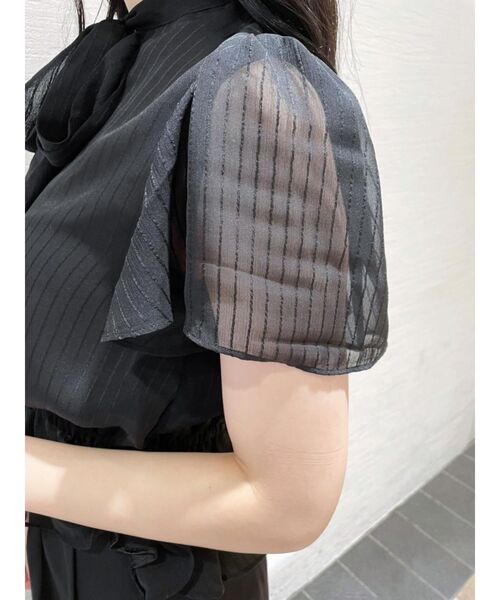 EATME(イートミー)の「ボウタイブラウス(シャツ/ブラウス・レディース・ブラック/オフホワイト/その他1・FREE)」の6枚目の写真