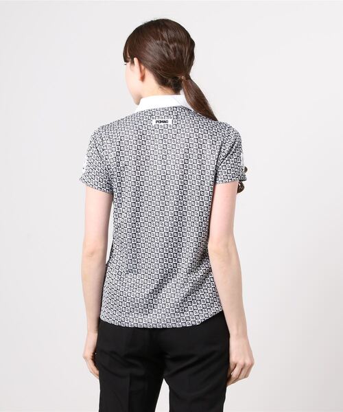 PEARLY GATES】 チェック柄 半袖 ポロシャツ