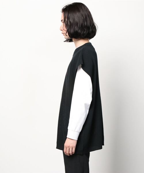 U.S. POLO ASSN.(ユーエスポロアッスン)の「U.S. POLO ASSN. / ユーエスポロアッスン 別注 ルーズオーバーサイズ ロゴ刺繍 ニットベスト(ベスト・メンズ・ブラック/ベージュ/グレー/オフホワイト/サックスブルー/ミント・M/L)」の14枚目の写真