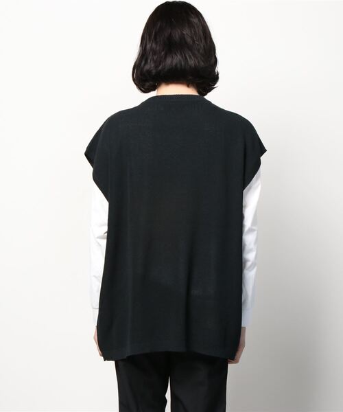 U.S. POLO ASSN.(ユーエスポロアッスン)の「U.S. POLO ASSN. / ユーエスポロアッスン 別注 ルーズオーバーサイズ ロゴ刺繍 ニットベスト(ベスト・メンズ・ブラック/ベージュ/グレー/オフホワイト/サックスブルー/ミント・M/L)」の15枚目の写真