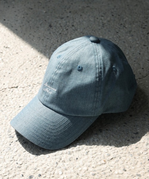 AMERICAN HOLIC（アメリカンホリック）の「刺繍キャップ　＊＊●（キャップ・レディース・ベージュ/グレー/サックスブルー・FREE）」の8枚目の写真