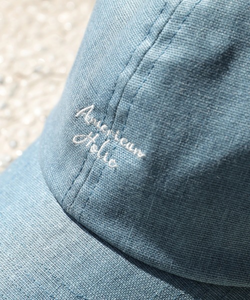 AMERICAN HOLIC（アメリカンホリック）の「刺繍キャップ　＊＊●（キャップ・レディース・ベージュ/グレー/サックスブルー・FREE）」の9枚目の写真