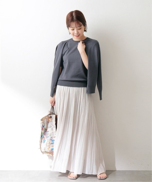 La TOTALITE(ラトータリテ)の「《追加》コットンHITWISTアンサンブル【手洗い可能】◆(アンサンブル・レディース・ナチュラル/オレンジ/ネイビー/グレー/パープル・FREE)」の6枚目の写真