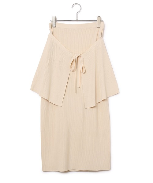 ADAM ET ROPE'（アダムエロペ）の「ラッフルベルト付ニットスカート（スカート・レディース・ダークブラウン/ホワイト系その他5・FREE）」の11枚目の写真