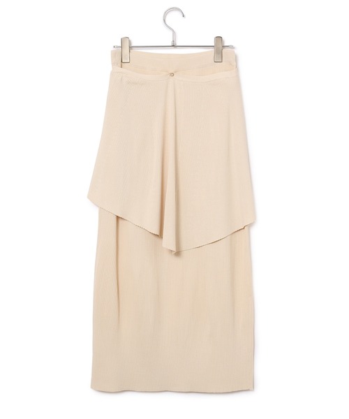 ADAM ET ROPE'（アダムエロペ）の「ラッフルベルト付ニットスカート（スカート・レディース・ダークブラウン/ホワイト系その他5・FREE）」の13枚目の写真