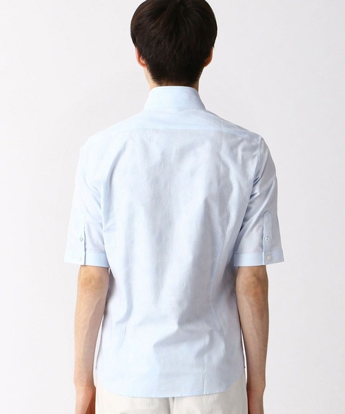 HIDEAWAYS NICOLE（ハイダウェイニコル）の「刺し子風ジャカード半袖シャツ（シャツ/ブラウス・メンズ・ホワイト/その他1/サックスブルー/ピンク・LARGE/MEDIUM/X-LARGE）」の13枚目の写真