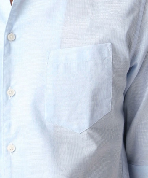 HIDEAWAYS NICOLE（ハイダウェイニコル）の「刺し子風ジャカード半袖シャツ（シャツ/ブラウス・メンズ・ホワイト/その他1/サックスブルー/ピンク・LARGE/MEDIUM/X-LARGE）」の11枚目の写真