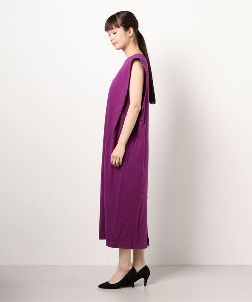 LOWRYS FARM（ローリーズファーム）の「ＵＳＡソデタックノースリーブワンピース　949192（ワンピース・レディース・オフホワイト/ブラック/グリーン/パープル・FREE）」の16枚目の写真