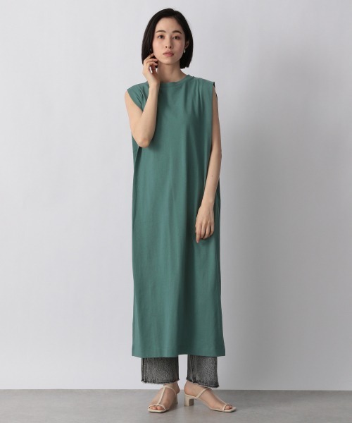 LOWRYS FARM（ローリーズファーム）の「ＵＳＡソデタックノースリーブワンピース　949192（ワンピース・レディース・オフホワイト/ブラック/グリーン/パープル・FREE）」の3枚目の写真