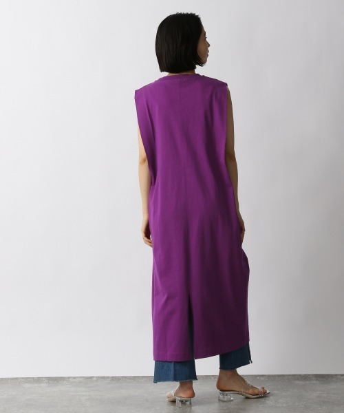 LOWRYS FARM（ローリーズファーム）の「ＵＳＡソデタックノースリーブワンピース　949192（ワンピース・レディース・オフホワイト/ブラック/グリーン/パープル・FREE）」の13枚目の写真