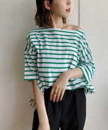 CAPRICIEUX LE'MAGE | ボーダーワイドTシャツ(Tシャツ/カットソー)