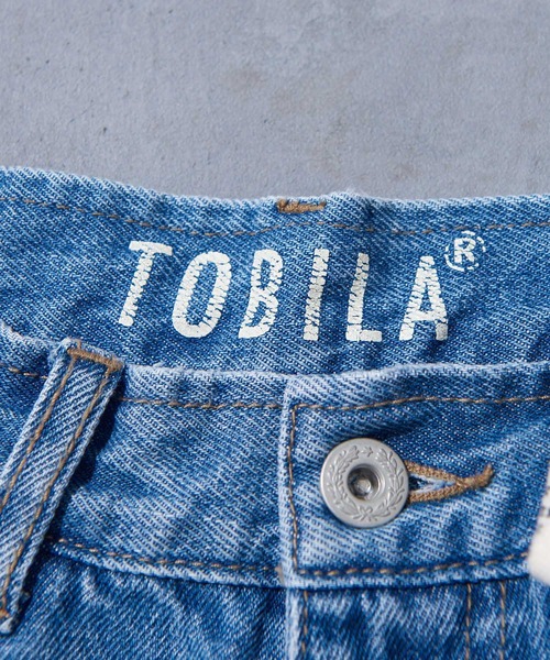 タグ付き　TOBILA トビラ　刺繍×ブリーチ加工　デニム　ストレートパンツ 楽天市場】デニムパンツ / TOBILA (トビラ) ハンドブリーチ