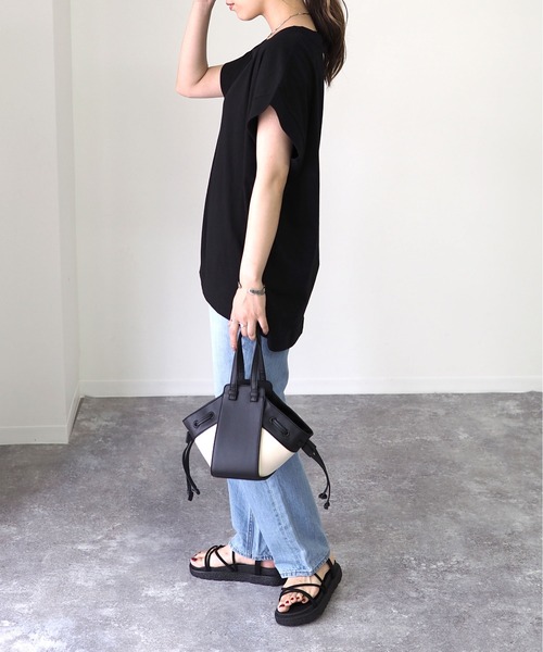 Riberry（リベリー）の「フレンチスリーブトップス（Tシャツ/カットソー・レディース・ブラック/ブラウン/オフホワイト・FREE）」の20枚目の写真