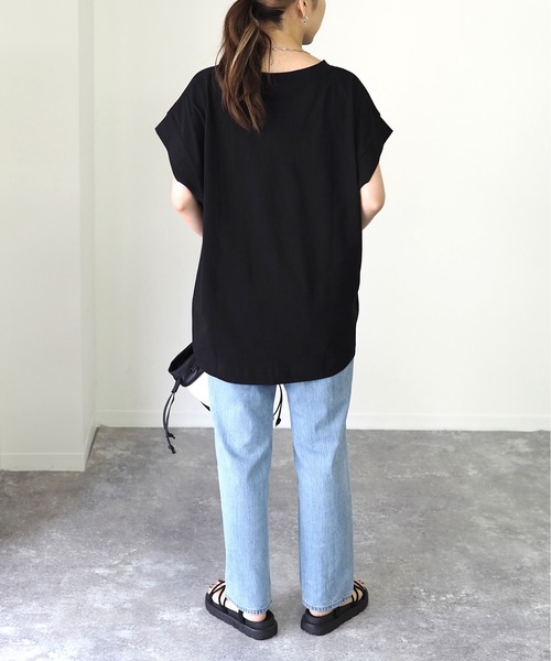 Riberry（リベリー）の「フレンチスリーブトップス（Tシャツ/カットソー・レディース・ブラック/ブラウン/オフホワイト・FREE）」の16枚目の写真