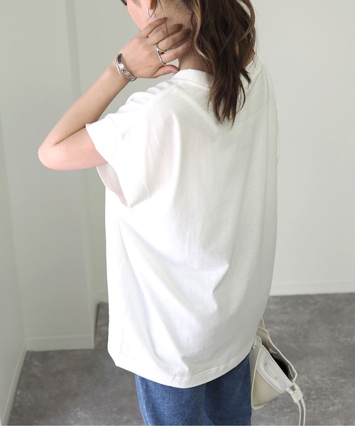 Riberry（リベリー）の「フレンチスリーブトップス（Tシャツ/カットソー・レディース・ブラック/ブラウン/オフホワイト・FREE）」の21枚目の写真