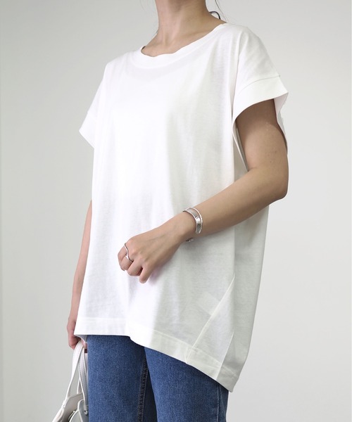 Riberry（リベリー）の「フレンチスリーブトップス（Tシャツ/カットソー・レディース・ブラック/ブラウン/オフホワイト・FREE）」の17枚目の写真