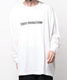 トップス COOTIE PRODUCTIONS/ Oversized L/S Tee COOTIE / Supima Border Oversized L/S Tee -Black-