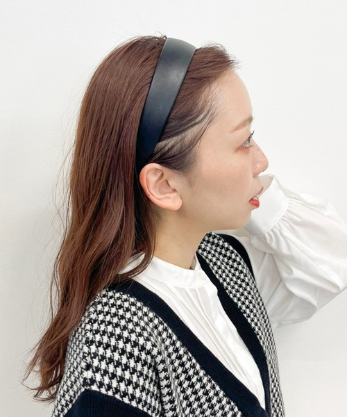 Heather（ヘザー）の「アソートカチューシャ　216268（カチューシャ・レディース・ブラック系その他/ゼブラ/チェック・ONE SIZE）」の2枚目の写真