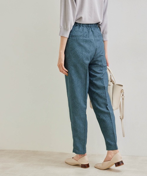 ROPE' PICNIC(ロペピクニック)の「ジャガードパンツ(その他パンツ・レディース・ブラック/ベージュ/ブルー・36/38)」の1枚目の写真