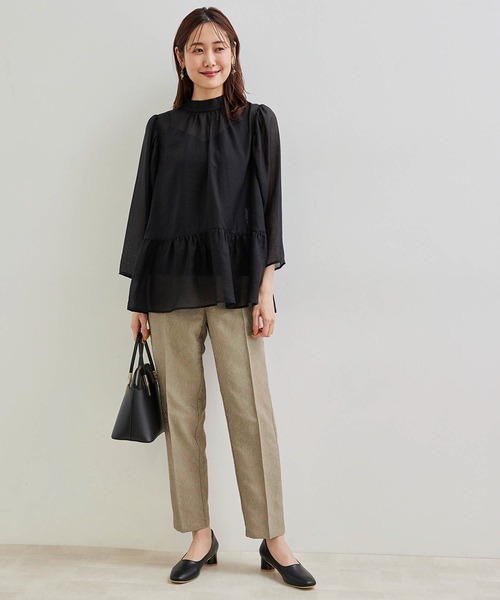 ROPE' PICNIC(ロペピクニック)の「ジャガードパンツ(その他パンツ・レディース・ブラック/ベージュ/ブルー・36/38)」の14枚目の写真