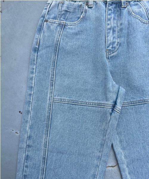 FIG&VIPER（フィグアンドバイパー）の「切替デニムストレートPT（デニムパンツ・レディース・ブルー・SMALL/MEDIUM）」の11枚目の写真