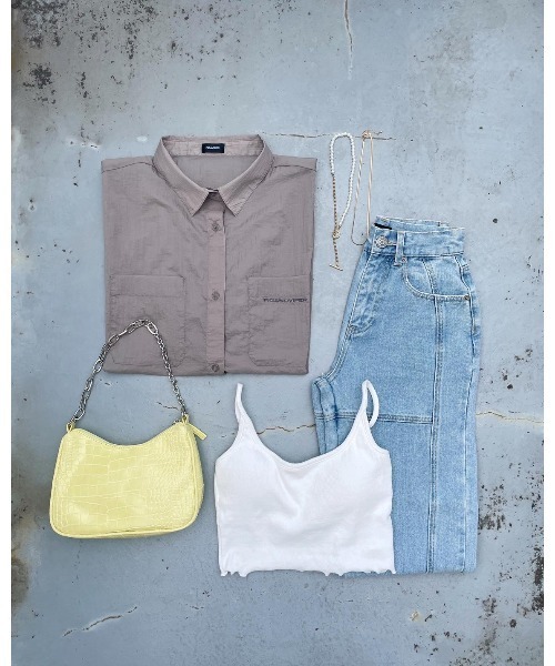 FIG&VIPER（フィグアンドバイパー）の「切替デニムストレートPT（デニムパンツ・レディース・ブルー・SMALL/MEDIUM）」の14枚目の写真